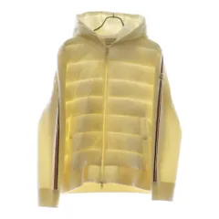 MONCLER (モンクレール) ニットダウンジャケット サイドライン ホワイト アウター レディース L J20939B00024M1131