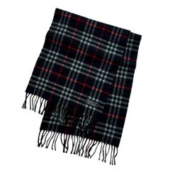 BURBERRY バーバリー アパレル  ユニセックス マフラー ブラック カシミア イングランド製