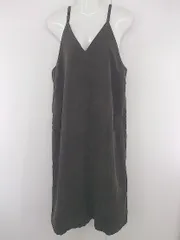 ◇ AMERICAN HOLIC アメリカンホリック コーデュロイ 膝下丈 キャミソールワンピース サイズM ブラウン レディース E  【1305120001531】