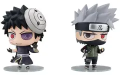 【中古】トレーディングフィギュア ちみメガ バディシリーズ! NARUTO -ナルト- 疾風伝 はたけカカシ＆うちはオビト 忍界大戦セットのサムネイル