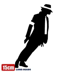 車 ステッカー 15cm マイケル・ジャクソン MJ 有名人 給油口 おもしろ カー用品 シール おしゃれ 転写式のサムネイル