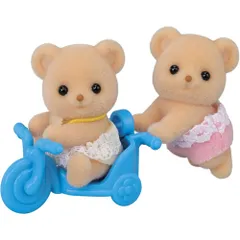 【新品・送料無料】シルバニアファミリー 人形 ビスケットクマのふたごちゃん ク-70 (2体セット)