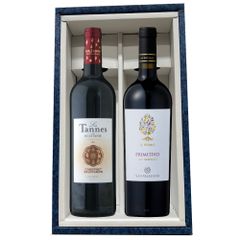 【ワイン】エイジングケアワイン認定商品　イル・プーモ プリミティーヴォ（赤）レ・タンヌ オクシタン カベルネ・ソーヴィニヨン（赤）　2本セット　750ml