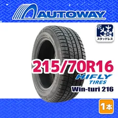 【AUTOWAY】 新品 215/70R16 HIFLY Win-turi 216 スタッドレス 16インチ 1本売り 冬タイヤ オートウェイ  2026年製のサムネイル