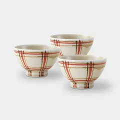 【茶碗3個セット】色格子 茶碗 | 波佐見焼 | 西海陶器