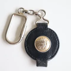 GIANNI VERSACE メデューサ レザー キーホルダー VERSACE ヴェルサーチ メドゥーサ キーリング キーホルダー