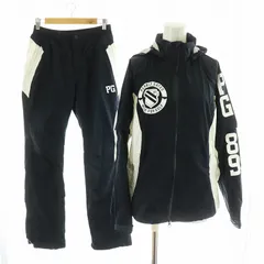 パーリーゲイツ PEARLY GATES セットアップ レインウェア ジャケット パンツ ナイロン ロゴ 0 S 白 ホワイト 紺 ネイビー /MW ■GY18のサムネイル