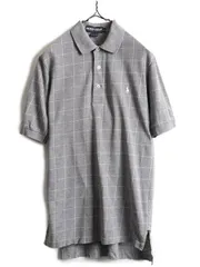 【お得なクーポン配布中!】 90s ポロゴルフ ラルフローレン ウインドペンチェック 鹿の子 ポロシャツ S