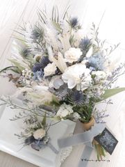 ドライフラワーブライダルブーケ　ネイティブホワイト order】ウェディングブーケ（ドライフラワー）要相談 のコピー