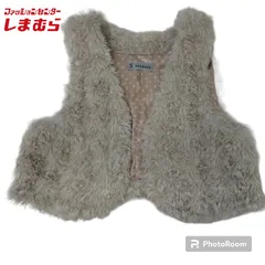 31-00226 しまむら もこもこベスト レディース Mサイズ ライトベージュ 裏生地水玉模様 sorridere ソリデル