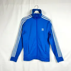 ★adidas★ アディダス トラックジャケット EUROPA TT ジャージ ホワイト ブルー トレフォイルロゴ 3ストライプ 刺繍 ヨーロッパトラックトップ