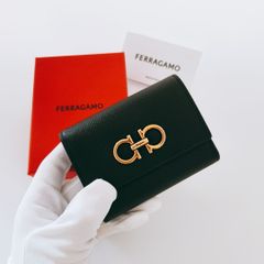 【新品未使用】FERRAGAMO ガンチーニ コンパクト3折財布 フェラガモ ユニセックス メンズ レディース