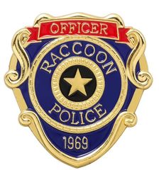 @ラクーンシティ警察署バッジ　A　重厚感のある合金製です(#^^#)　コスプレ