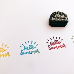 Hello Summer  夏 はんこ