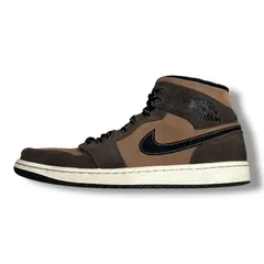 NIKE 21AW Air Jordan 1 Mid SE Dark Chocolate ナイキ エアジョーダン1 ミッド SE スニーカー シューズ ナイキ ダークチョコレート DC7294-200 28.0cm  1193M3
