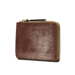 スロウ 財布 SLOW bridle ブライドル 二つ折り財布 L字ファスナー Lzip short mini wallet 本革 ブライドルレザー メンズ レディース 日本製 SO797JS レッドブラウン(25)