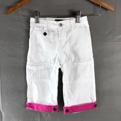 ラルフローレン RALPH LAUREN キッズ パンツ ワークパンツ 切替デザイン 配色デザイン ホワイト系 ピンク系 90サイズ 2025082500130