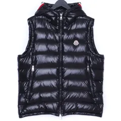 モンクレール★ MONCLER★LANOUX★ブラック★ダウンベスト★0★美品 MONCLER☆モンクレール☆LANOUX☆ブラック☆ダウンベスト☆0