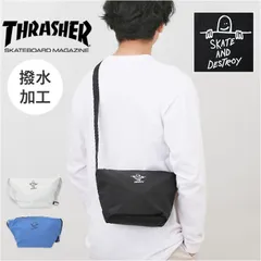 ☆ THRASHER スラッシャー ミニショルダーバッグ THRASHER スラッシャー バッグ THR-308 マークゴンザレス ショルダーバッグ ショルダーバック 斜めがけバッグ 小さめ メンズ レディース ブランド おしゃれ シンプル ロゴ スケーター