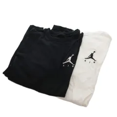ナイキ NIKE エアジョーダン Tシャツ 2点セット まとめ 半袖 XL 黒 ブラック 白 ホワイト ロゴ /FF