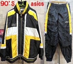 90'S アシックス ウインドブレーカー 上下セットアップ O メンズ asics 