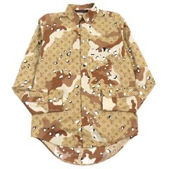 美品○LOUIS VUITTON ルイヴィトン HIS07W コットン100% カモDNAオセアンモノグラム レギュラーフィット 長袖シャツ  ブラウン系 迷彩柄 M 箱付き イタリア製 正規品 メンズ - メルカリ