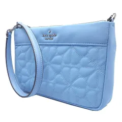 【新品】ケイトスペード ポーチ kate spade NEW YORK スペード フラワー キルテッド リストレット KK255 403 (ライトブルー系) アウトレット レディース 送料無料