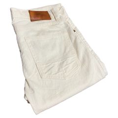 【超希少】TELLASON × TANNER GOODS 13.75oz ORGANIC COTTON ECRU DENIM STRAIGHT JEANS USA製【FU000008】