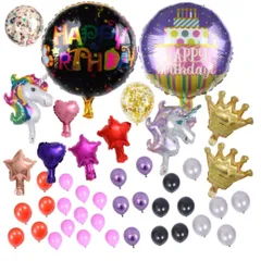誕生日 ちょっとした飾りに！ バースデーバルーンセット サプライズ 記念日 Anniversary アニバーサリー お祝い 風船 バースデー birthday