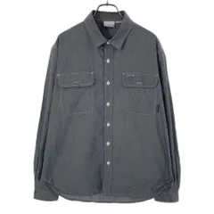 コロンビア 長袖 シャツ M ネイビー系 Columbia アウトドア メンズ 古着 【240424】