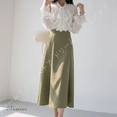 ロングスカート レディース タイトスカート フレアスカート ハイウェスト ミモレ丈 ボ着痩せ シンプル スカート ハイウエスト Aライン 無地 おしゃれ  vii3v681923