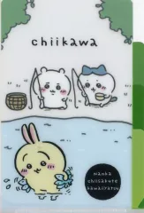 【中古】クリアファイル 集合(魚釣り) A6クリアファイル(3ポケット) 「ちいかわ なんか小さくてかわいいやつ」