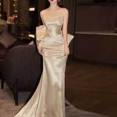 【新品 未使用】2026新作 ウエディングドレス 二次会 ロングドレス マーメイドドレス 大きいサイズ ウェディングドレス マーメイド 演奏会 マーメイドライン 花嫁 パーティードレス 結婚式 ブライダル 小きいサイズ ワンピース発表会 披露宴