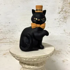 黒猫　猫　ねこ　ネコ オブジェ 置物 インテリア 雑貨 ガーデニング オーナメント　ハロウィン　#Pハロウィングッズ