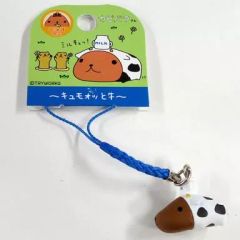 [중고] 키홀더 마스코트(캐릭터) 카피바라씨 뿌리내기(블루) [카피바라씨 ~큐모와 소~] 홋카이도 한정