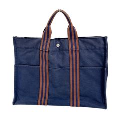 エルメス ビジネスバッグ ハンドバッグ フールトゥMM トートバッグ HERMES ネイビー