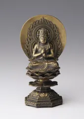 ♦中国 シルクロード 仏教美術 仏具 陶板仏像 釈迦坐像 十神仏 仏教 骨董品 骨董仏像 （190175中国骨董 仏像 仏教美術 【108 個のパールと