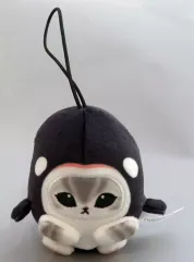 【中古】キーホルダー シャチにゃん 「mofusand 海の生き物にゃん コロぬい」