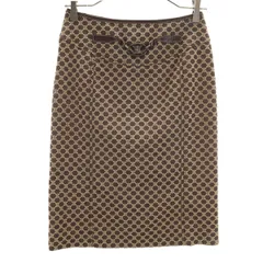 美品 CELINE セリーヌ スカート プリーツ フレア 金具 馬車 ロゴ 美品 CELINE セリーヌ スカート プリーツ フレア 金具 馬車 ロゴ