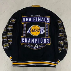海外限定 NBA JHデザイン LA Lakers ロサンゼルス レイカーズ ファイナルチャンピオン リバーシブル スタジャンのサムネイル