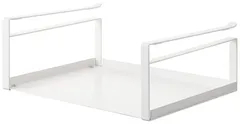 吊下げ キッチン Plate プレート 棚 約W30.5×D24×H12cm ホワイト 収納ラック 2443 戸棚下 山崎実業(Yamazaki)