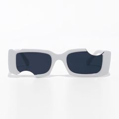 HOUSE OF WOO スクエアサングラス リムレスアイウェア SAVAGE WHITE