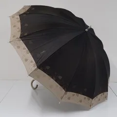 【未使用・タグ付き】　イヴ・サンローラン　日傘　フリル　ドット　ベージュ　レア 未使用・タグ付き】 イヴ・サンローラン 日傘 フリル ドット