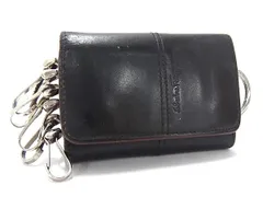 Salvatore Ferragamo フェラガモ レザー 6連 キーケース 鍵入れ メンズ レディース ブラック系 DK2813