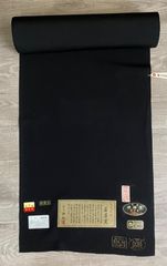 正絹 反物 蘇州刺繍 絵羽羽尺 証紙有 花籠 黒 羽織 コート 未使用 