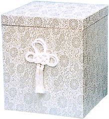 【新着商品】上金張箱 ヌキナシ箱/銀 / 6寸用 / 骨箱 骨壷 カバー/直葬 家族葬 分骨 手元供養 納骨 ペット 可