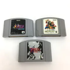 【ネコパケ発送】任天堂 ゼルダの伝説 ムジュラの仮面 時のオカリナ スーパーマリオ ソフト 3個