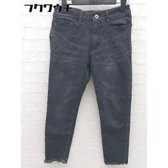 ◇ COLLAGE GALLARDAGALANTE ウォッシュ加工 ストレッチ カットオフ デニム パンツ サイズ0 ブラック レディース 【中古】 【1002801822668】