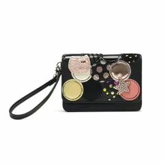 ツモリチサト 財布 tsumori chisato CARRY 新マルチドット マルチケース 二つ折り パスケース 小銭入れ ドット 猫 レディース 57096 ブラック2(79)