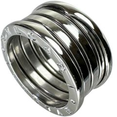 15.5号 【BVLGARI/ブルガリ】仕上げ済 リング・指輪 B-ZERO1 3バンド K18WGホワイトゴールド 18金  11.6g 56 レディース 【中古】【真子質店】【GD】